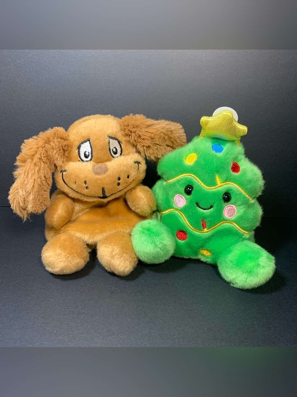 Aurora World Plush Palm Pals JUBILEE Christmas Tree Grinch Max Dog 5" Stuffed